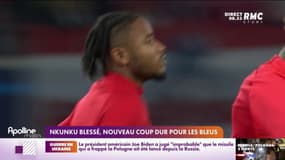 Nkunku blessé, nouveau coup dur pour les Bleus