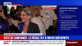 Vote de confiance: " Ce qu'il s'est passé c'est un péché d'orgueil" selon Sandrine Rousseau 