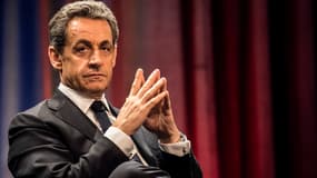 Nicolas Sarkozy en meeting à Châlons-sur-Saône le 19 février 2015.