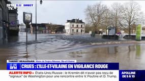 Crues: "Il y a des gens qui ne peuvent pas rentrer ou sortir de chez eux", déclare le maire de Guipry-Messac dans l'Ille-et-Vilaine