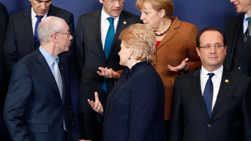 Les dirigeants de l'Union européenne s'acheminent vers un constat de désaccord sur le budget communautaire pour 2014-2020 mais la France et certains de ses partenaires espèrent au moins définir les bases d'une reprise ultérieure des négociations. /Photo p