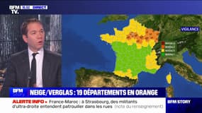 19 départements du Nord de la France restent en vigilance orange neige-verglas
