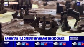 Argentan: des étudiants en design créent un village en chocolat