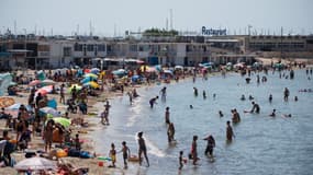 La plage de la Pointe Rouge, à Marseille (Illustration)