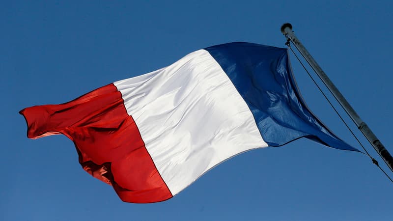 Le drapeau français flottant au-dessus du palais de l'Elysée, ici le 30 janvier 2013.