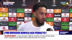 "Il n'y a que de la joie": la réaction de Pierre-Emerick Aubameyang après la qualification de l'OM en demi-finale de Ligue Europa