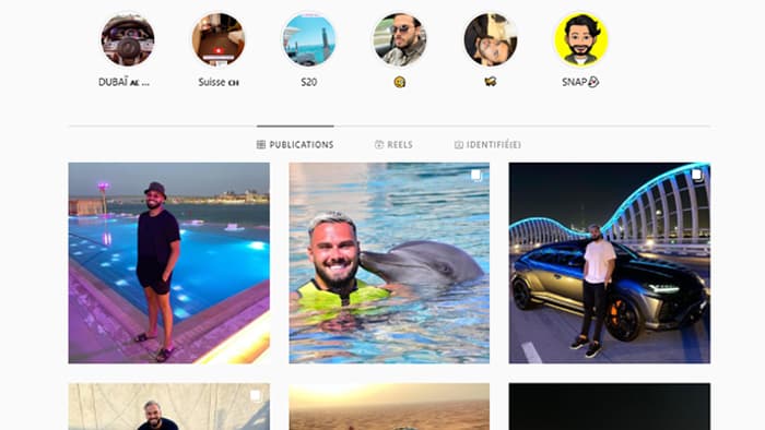 Le profil Instagram de PA7