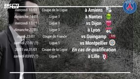 Le calendrier (intense !) du PSG jusqu'au déplacement au Real Madrid en Ligue des champions