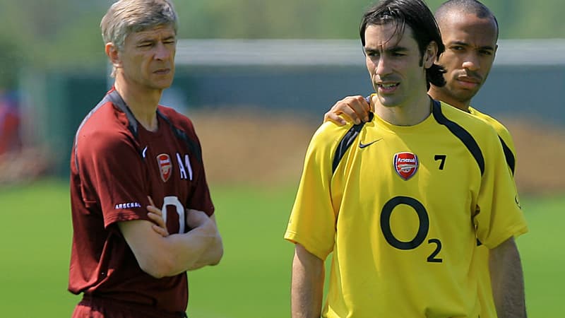 Arsène Wenger, Robert Pires et Thierry Henry