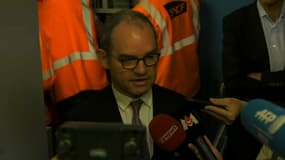 Patrick Jeantet en gare Saint-Lazare ce mercredi matin.
