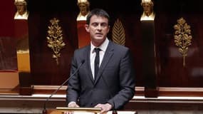 Le Premier ministre Manuel Valls à l'Assemblée nationale le 13 avril 2015