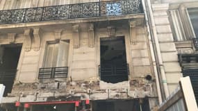 La rue de Trévise porte toujours les stigmates de l'explosion.