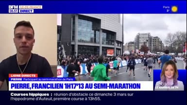 "Superbes sensations" et "météo parfaite": un Francilien raconte son semi-marathon de Paris