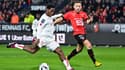 Jonathan David et Flavien Tait lors de Rennes-Lille, 4 février 2023