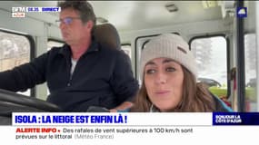 Isola: plus de 10 centimètres de neige sont tombés ce lundi 
