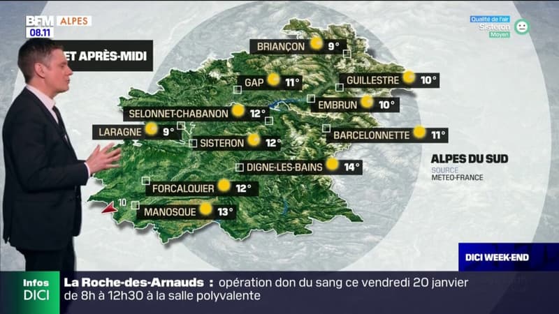 Météo Alpes du Sud: matinée ensoleillée avec un voile nuageux