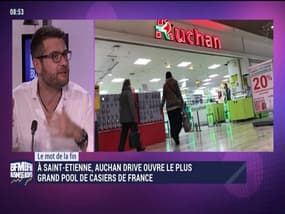 Le mot de la fin: Auchan Drive ouvre le plus grand pool de casiers de France à Saint-Etienne - 09/12