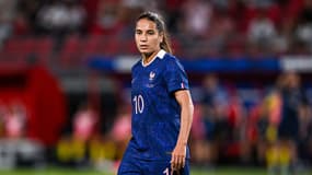 Amel Majri lors du match amical France-Belgique à Valenciennes, le 25 juin 2025.
