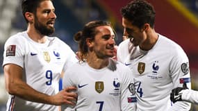 Giroud, Griezmann, Varane