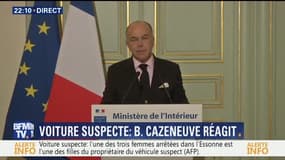 Voiture suspecte: la conférence de  presse de Bernard Cazeneuve