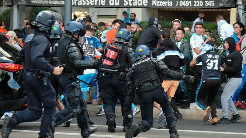 Des affrontements entre supporters de l'OM et les forces de l'ordre aux abords du Vélodrome ce dimanche