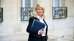 Dominique Faure, ministre déléguée chargée des Collectivités territoriales et de la Ruralité, le 14 février 2024 à l'Élysée 