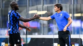 Romelu Lukaku et Antonio Conte