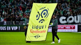 Un panneau de la Ligue 1