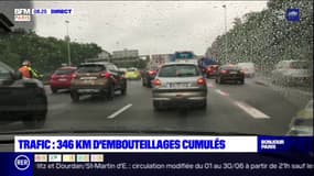 Ile-de-France: 346 km d'embouteillages