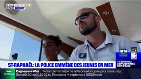 Saint-Raphaël: la police emmène des jeunes en mer