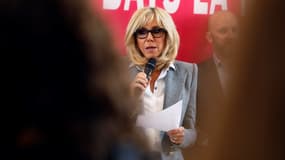 Brigitte Macron lors de la dictée annuelle organisée par l'Association ELA