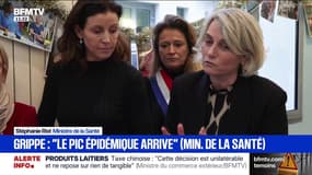 "Le pic épidémique (de grippe) arrive dans les jours qui viennent", prévient la ministre de la Santé