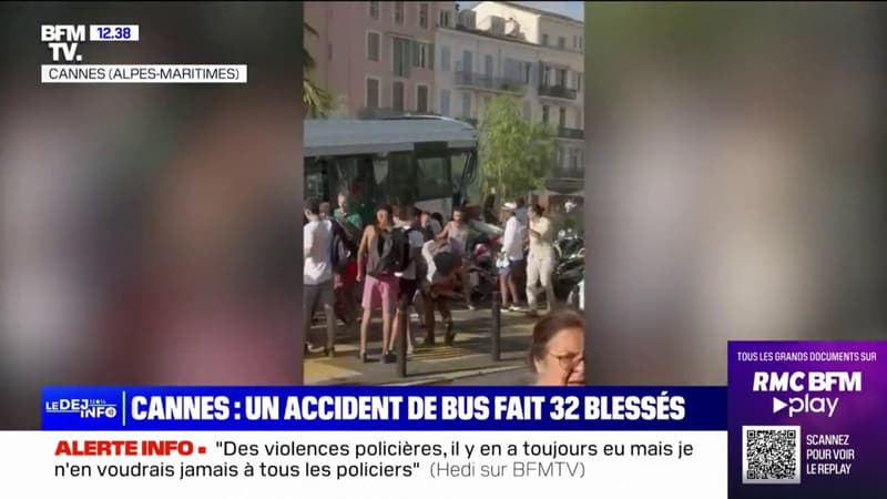 Grosse frayeur à Cannes après un accident entre deux bus ayant fait 32 blessés