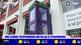 Strasbourg: une cabine téléphonique nouvelle génération installée