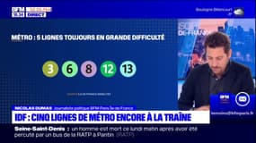 Île-de-France: cinq lignes de métro encore à la traîne en novembre