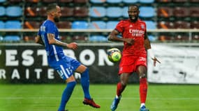 Moussa Dembélé face à Bourg-en-Bresse, le 10 juillet 2021.