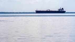 Un pétrolier est ancré sur le lac Maracaibo, près de Maracaibo, dans l'État de Zulia, au Venezuela, le 18 décembre 2025.