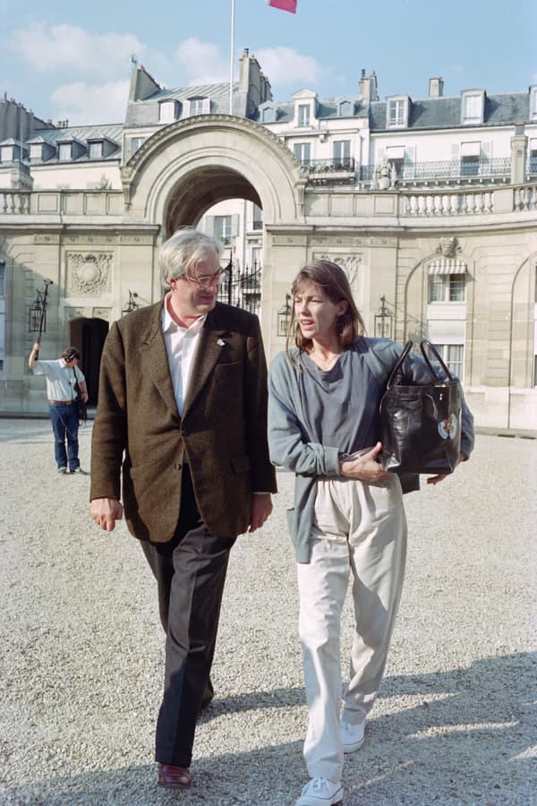 Jane Birkin et Bertrand Tavernier, 1990