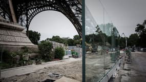 Les travaux de sécurisation de la Tour Eiffel ont débuté en septembre 2017.