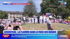 Argenteuil: la flamme olympique est arrivée dans le parc des Berges
