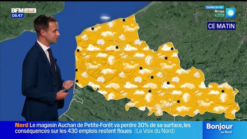 Météo Nord-Pas-de-Calais: des averses sur l'ouest de la région, jusqu'à 19°C à Lille