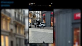 Une voiture s'est encastrée dans un magasin Hema, à Lyon, le 3 février 2025.