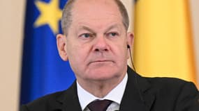 En février, l'Allemagne a exporté pour 136,7 milliards d'euros en données corrigées (photo, le chancelier Olaf Scholz).