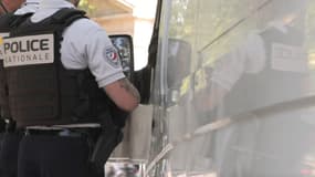 Un côntrole de police.