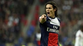 Edinson Cavani, auteur d'un doublé gagnant pour le PSG samedi soir.