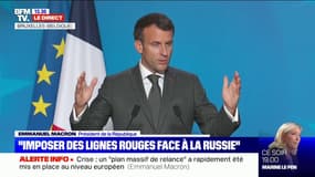 Union européenne: Emmanuel Macron propose de "penser le cadre des bonnes contraintes qu'on donne à la Russie"