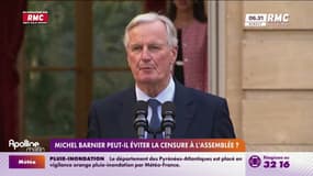Michel Barnier : Une motion de censure à l'Assemblée?