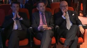 Bernard Cazeneuve et Manuel Valls à Evry, le 9 janvier 2017