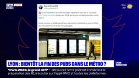 Lyon: Bruno Bernard annonce la fin des publicités dans le métro en 2024