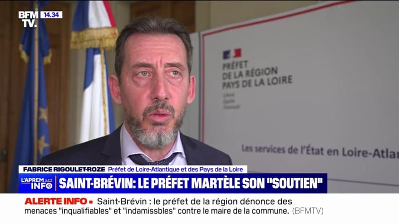 Fabrice Rigoulet-Roze, préfet de Loire-Atlantique apporte son soutien au maire de Saint-Brévin après l'incendie 